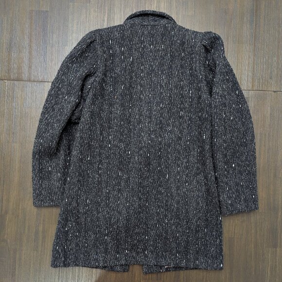 New York Girl | NYG | Vintage 1980's Speckled Wool Double Breasted Pea Coat - Picture 6 of 8